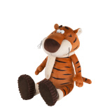 Maxitoys Мягкая игрушка "Тигр Костян в  вязаном шарфе и уггах", 20 см