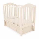 Гандылян Кровать детская "Анастасия" Люкс маятник универсальный / цвет слоновая кость