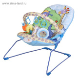 LA-DI-DA Шезлонг Львенок, 1 положения спинки, дуга с игрушками, 51*78*59 см