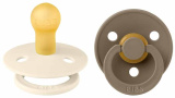 Bibs Набор пустышек Colour, от 6 месяцев: Ivory/Dark Oak