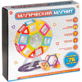 Abtoys Конструктор "Магический магнит", не менее 76 предметов, в коробке