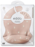Силиконовый нагрудник edda, Птички, Пудра