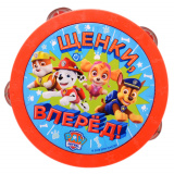 Spin master игрушечный бубен paw patrol / цвет красный, голубой