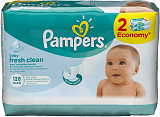 Pampers Детские влажные салфетки Baby Fresh Clean 2х64