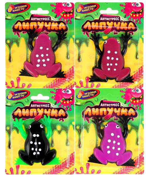 Играем вместе Антистресс-липучка «Лягушка»