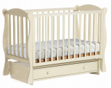 Bambini Moretti Кровать маятниковая "Грация" ВМ-02, цвет / слоновая кость