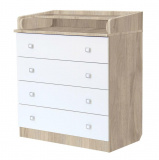 Polini kids Пеленальный комод Simple 1580 / цвет вяз, белый