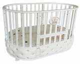 Bambini Moretti Кровать "Северянка" 6 в 1, поперечный маятник / цвет белый