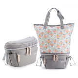 Beaba Сумка-органайзер для коляски 2 в 1 Biarritz / цвет Heather Grey