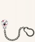 NUK Disney Mickey Mouse Клипса с цепочкой для соски-пустышки