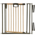 Geuther Ворота безопасности EasyLock Wood Plus с креплением на лестницу / цвет натуральный/серебро