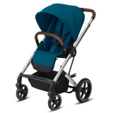 Cybex Прогулочная коляска Balios S Lux SLV с дождевиком / цвет River Blue/Синий