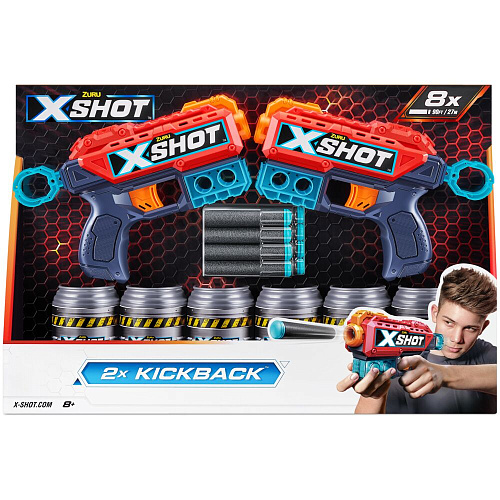 X-Shot Игровой набор для стрельбы  Zuru "Ексель – Дабл Кикбек"