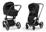 Коляска Cybex Priam IV Rosegold 2в1,+спаль.блок (Sepia Black)