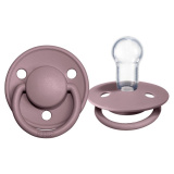 BIBS Соска-пустышка De Lux Silicone, 0-6 месяцев / цвет Heather