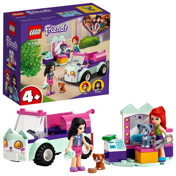Lego Friends Конструктор Передвижной груминг-салон для кошек / цвет белый, фиолетовый, розовый