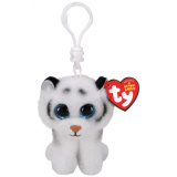 TY Beanie babies Белый тигренок Tundra Игрушка-брелок