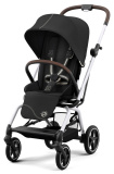 Cybex Прогулочная коляска с дождевиком и бампером Eezy S Twist+ 2 SLV / цвет Moon Black (черный)