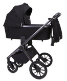 Коляска Peppy Monaco 2в1 GP(рама т.серая,шлиф.алю) (Black)