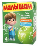 ФрутоНяня Малышам Сок яблочный, с 4 месяцев, 0,33 л