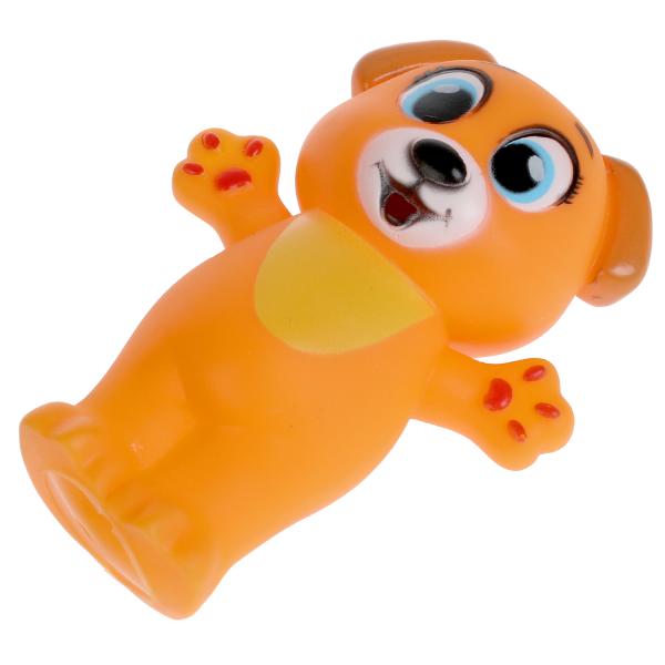 КАПИТОШКА Игрушка для ванны собачка 9 см, в сетке,в кор.2*240шт