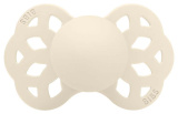 Bibs Пустышка Infinity Symmetrical Silicone, 0+ / цвет Ivory (айвори)