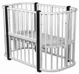 Bambini Moretti Кровать Adriana, 120*60 см / цвет белый-темный