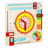 MASTER WOOD Игрушка развивающая "Часы и календарь"