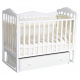 Антел детская кроватка alita 7 / цвет белый