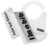 Heorshe Нагрудник силиконовый I'm bib / цвет White (белый)