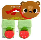 Крошка Я Носки с погремушкой «Мишка»