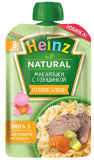 Heinz Пюре "Макарошки с говядиной", с 8 месяцев, 90 г