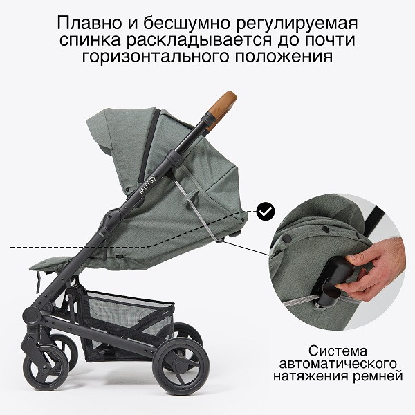 Mutsy Прогулочная коляска Nexo / цвет Moss grey (серый)