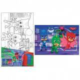 PJ Masks Рисуем по холсту "Только вперед"
