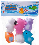 ABtoys Набор игрушек для купания "Веселое купание", 6 предметов
