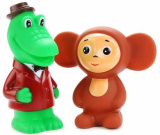 Капитошка Набор игрушек для ванны из пластизоля «Чебурашка и крокодил Гена»