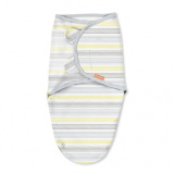 Summer Infant Конверт на липучке Swaddleme / цвет полоски/желтый/серый
