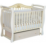Антел детская кроватка julia 111 / цвет слоновая кость