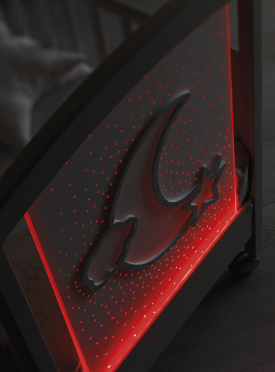 Erbesi Кровать Moon Led / цвет белый