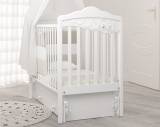 Angela Bella Кроватка детская универсальным маятником "Изабель" / цвет белый