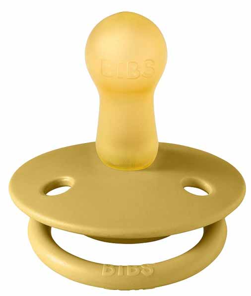 Bibs Пустышка De Lux Latex, 0+ месяцев / цвет Mustard (горчичный)