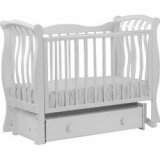 Детская кроватка Лель Ландыш маятник универсальный / белый