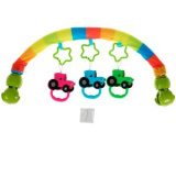 Жирафики Умка Дуга с погремушками Синий Трактор на подвеске в сумке