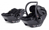 Babylux Strollers Автокресло, группа 0+ (до 13 кг) + адаптеры 2 шт, цвет / Gray (серый полосатый)