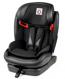 Peg Perego  Автокресло группа 1-2-3 (9-36кг), Viaggio 1-2-3 VIA, цвет Licorice цвет черный со вставками из эко-кожи