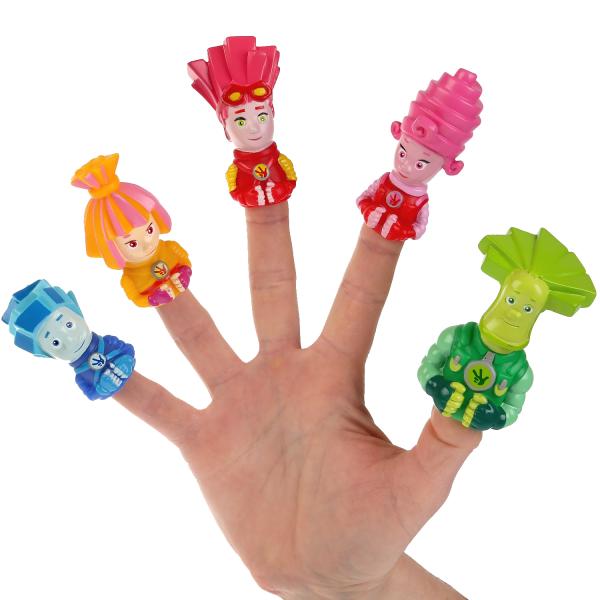 Капитошка Игрушки из пластизоля для ванны Фиксики. Пальчиковый театр 300708 / разноцветные