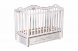 Антел Кровать детская "Каролина 555" с универсальным маятником, цвет / белый