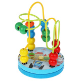 Буратино Развивающая деревянная игрушка Лабиринт Синий трактор 314843 / разноцветная