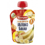 Semper Пюре "Яблоко - Банан", с 6 месяцев (90г)