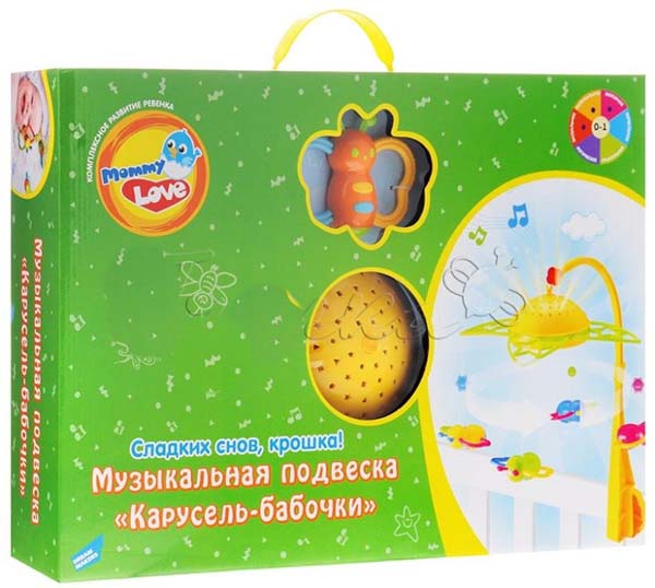 Mommy Love Музыкальный мобиль «Карусель-бабочки»